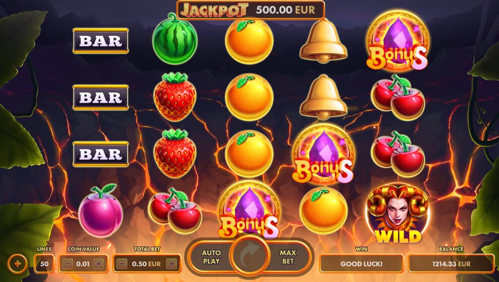 volcano fruit machine