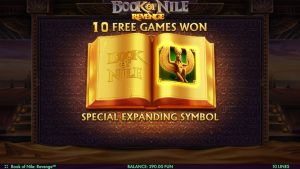 Free spins with special symbol