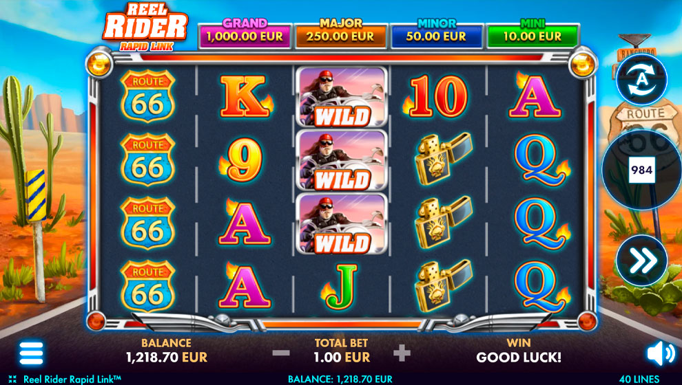 Reel Rider: Rapid Link online slot by Netgame Entertainment